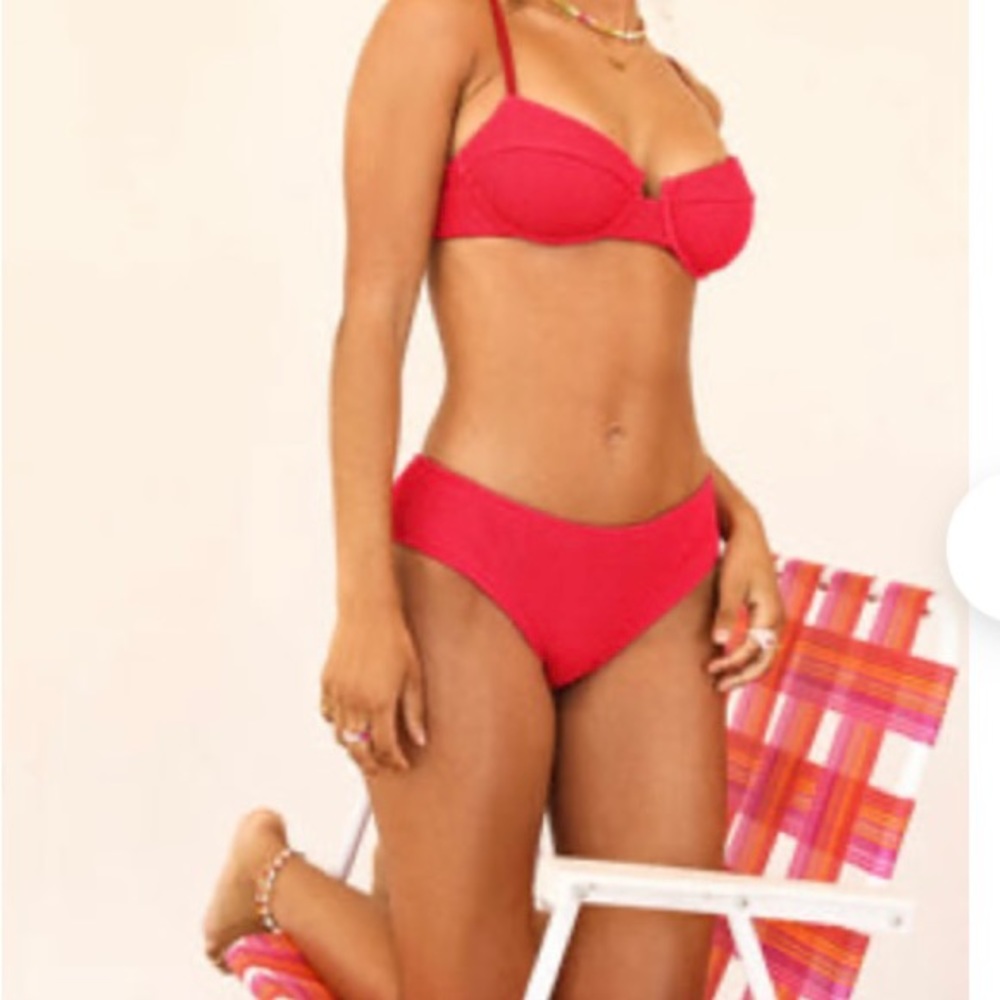 NWT Dippin Daisys Sunset Glow Two Piece Swim Suit size Large